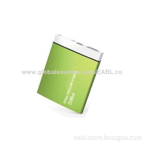 Charger, Aluminum Housing and LED Flashlight, 2,500mAh Capacity, Name Card Design